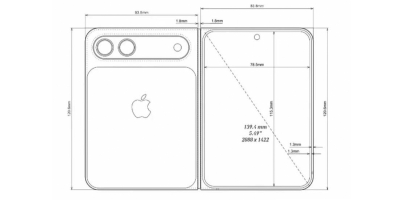 Apple планирует выпустить складной iPhone с широким экраном, похожий на Huawei Pura X