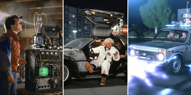 Док и Марти на «Ниве»: нейросеть перенесла «Назад в будущее» в СССР