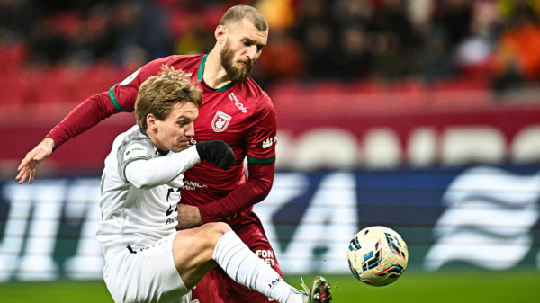 &laquo;Балтика&raquo; со счетом 2:0 обыгрывает &laquo;Рубин&raquo; после первого тайма матча РПЛ