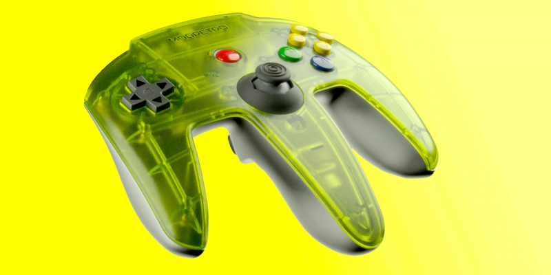 Представлен прозрачный аналог Nintendo 64 с 4K и оригинальным трёхзубым геймпадом
